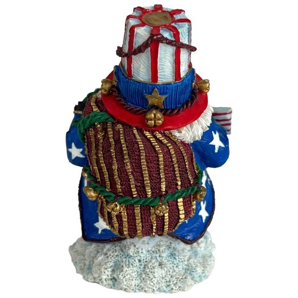 1994 Crinkle Claus American Santa Figurine Christmas Possible Dream Uncle Sam - Picture 5 of 8